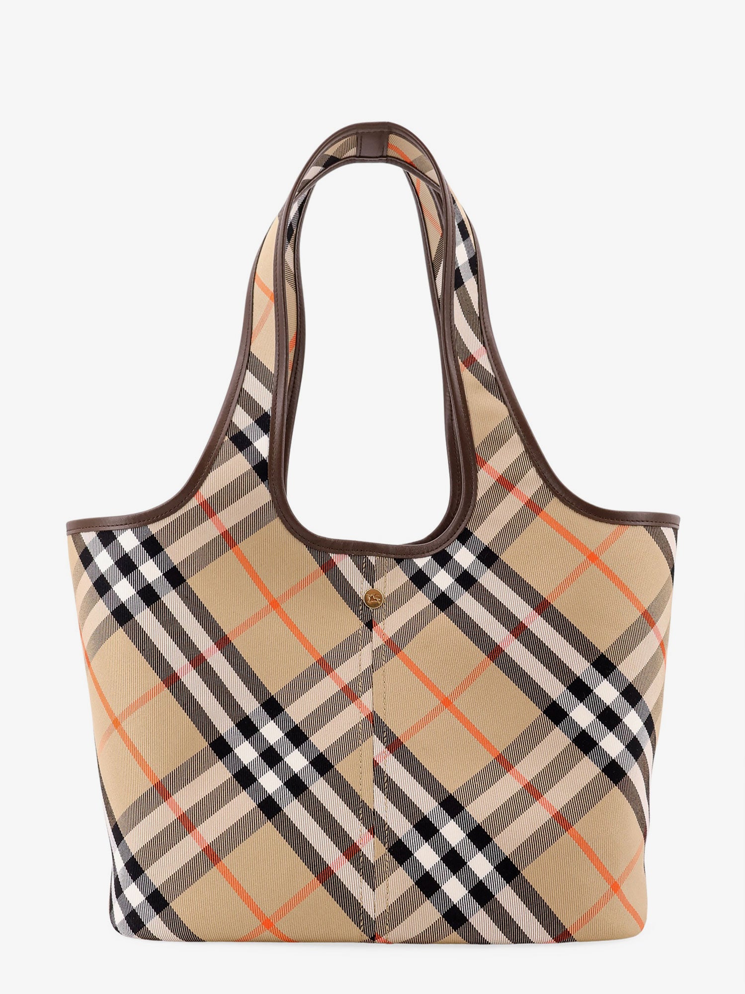 SMALL EW TOTE CHECK JACQUARD